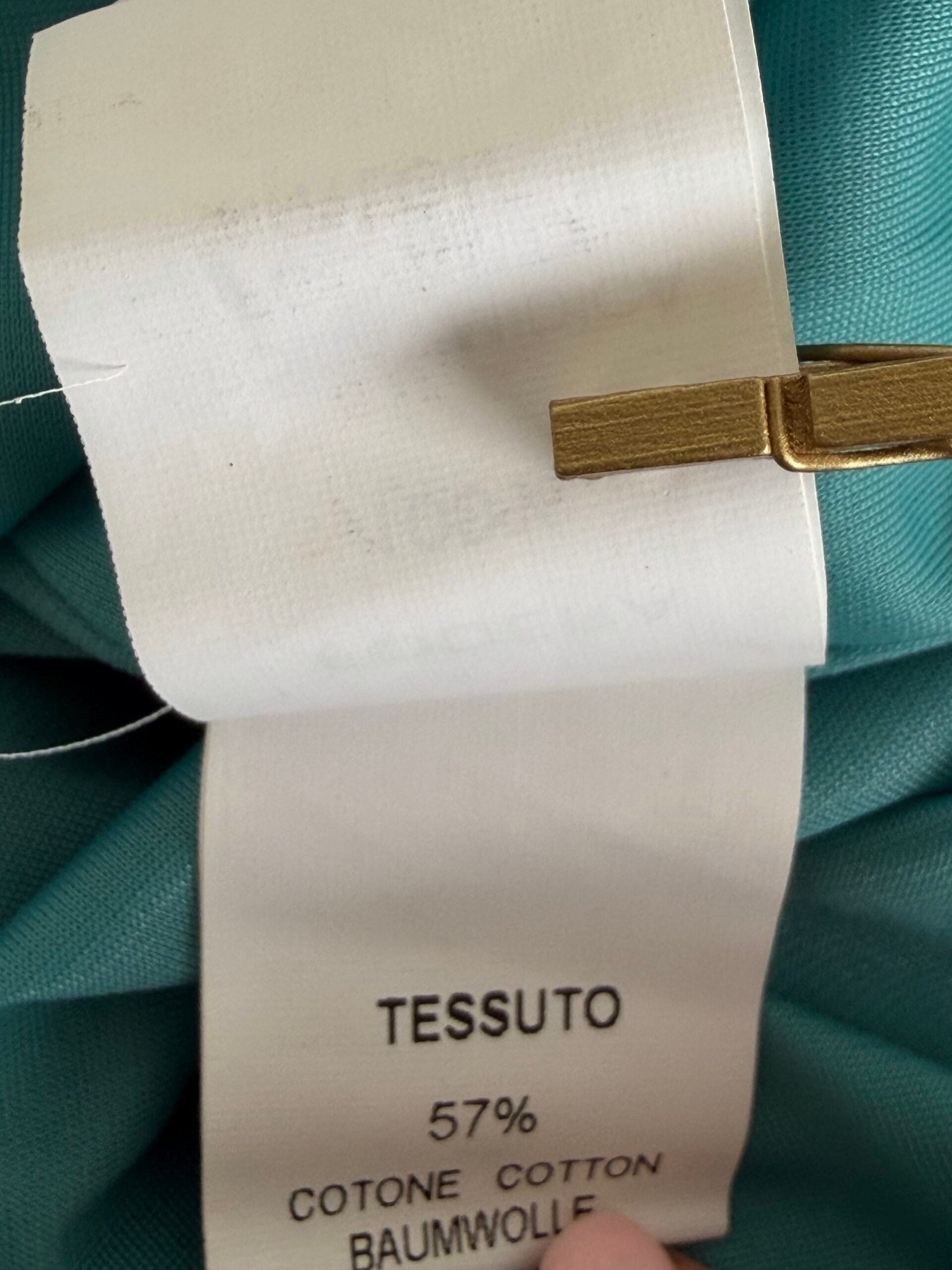 DonnaVita Turquoise Minimal Shift Dress – Sleeveless 4 DonnaVita Turquoise Minimal Shift Dress – Sleeveless - Image 4