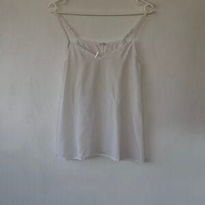White Silk Camisole – Minimal Luxury Piece