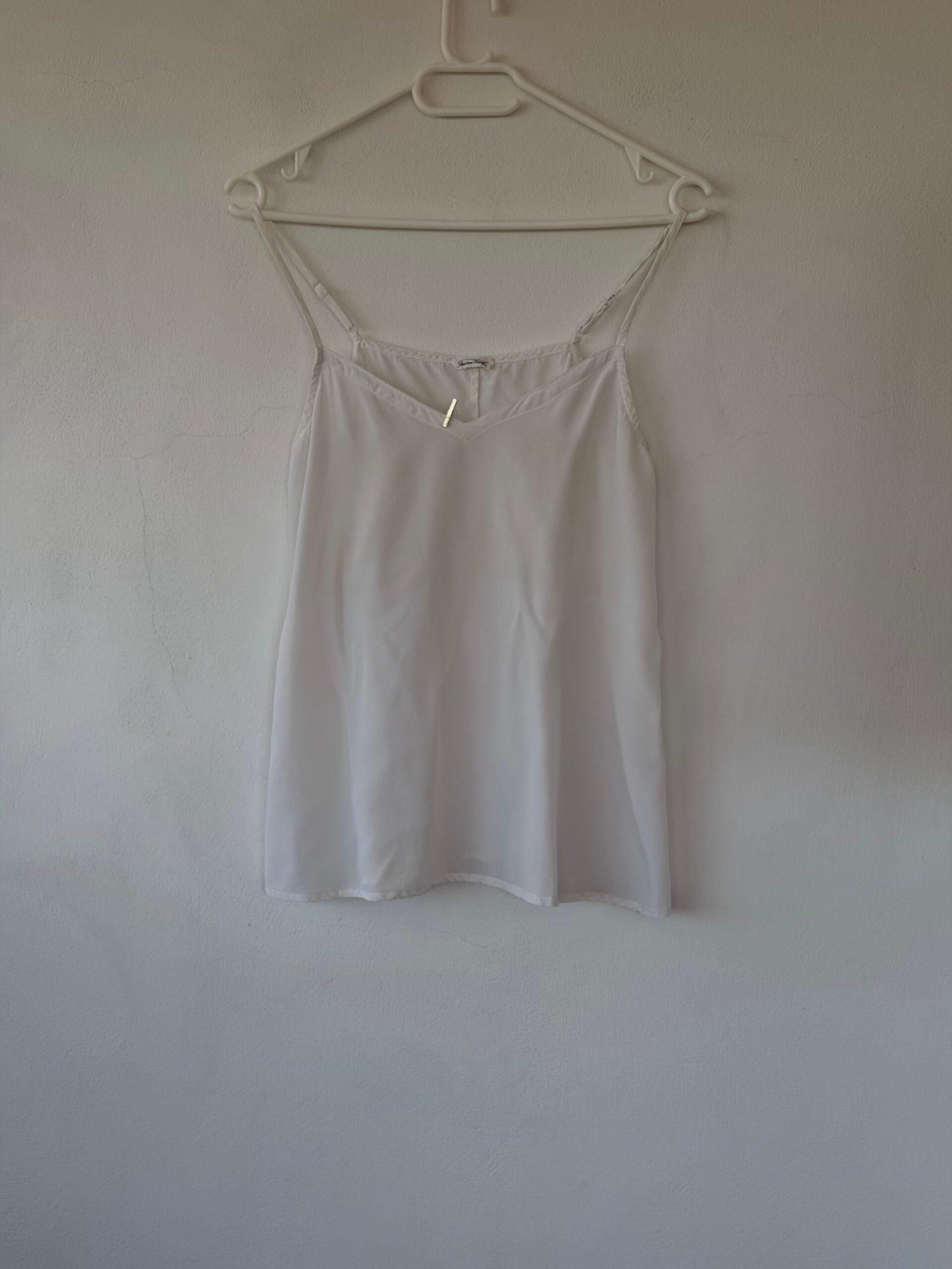 White Silk Camisole – Minimal Luxury Piece 1 White Silk Camisole – Minimal Luxury Piece