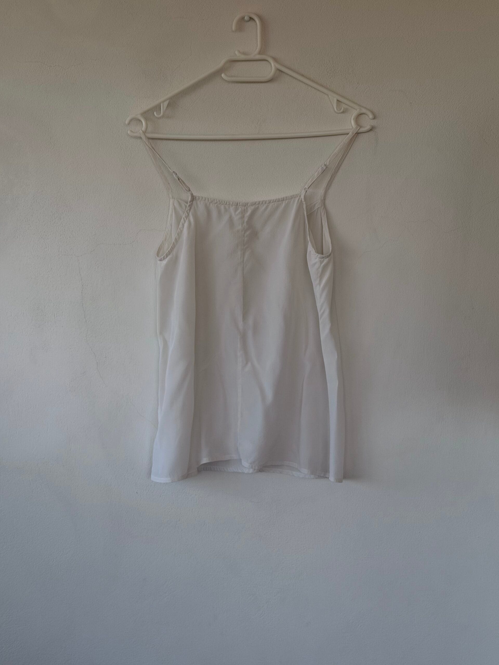 White Silk Camisole – Minimal Luxury Piece 4 White Silk Camisole – Minimal Luxury Piece - Image 4
