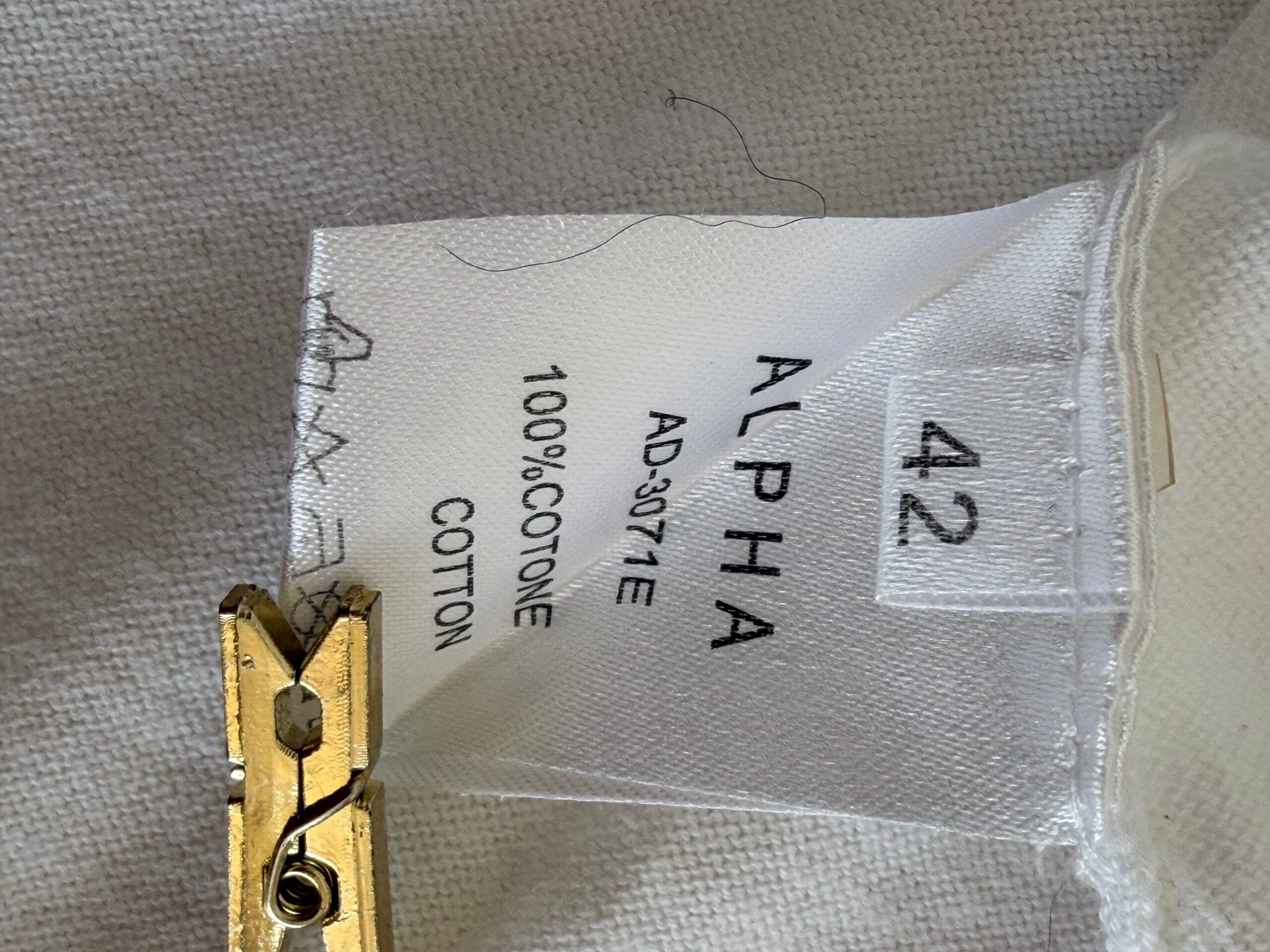 White Lightweight Cotton Cardigan – Alpha 42 3 White Lightweight Cotton Cardigan – Alpha 42 - Image 3