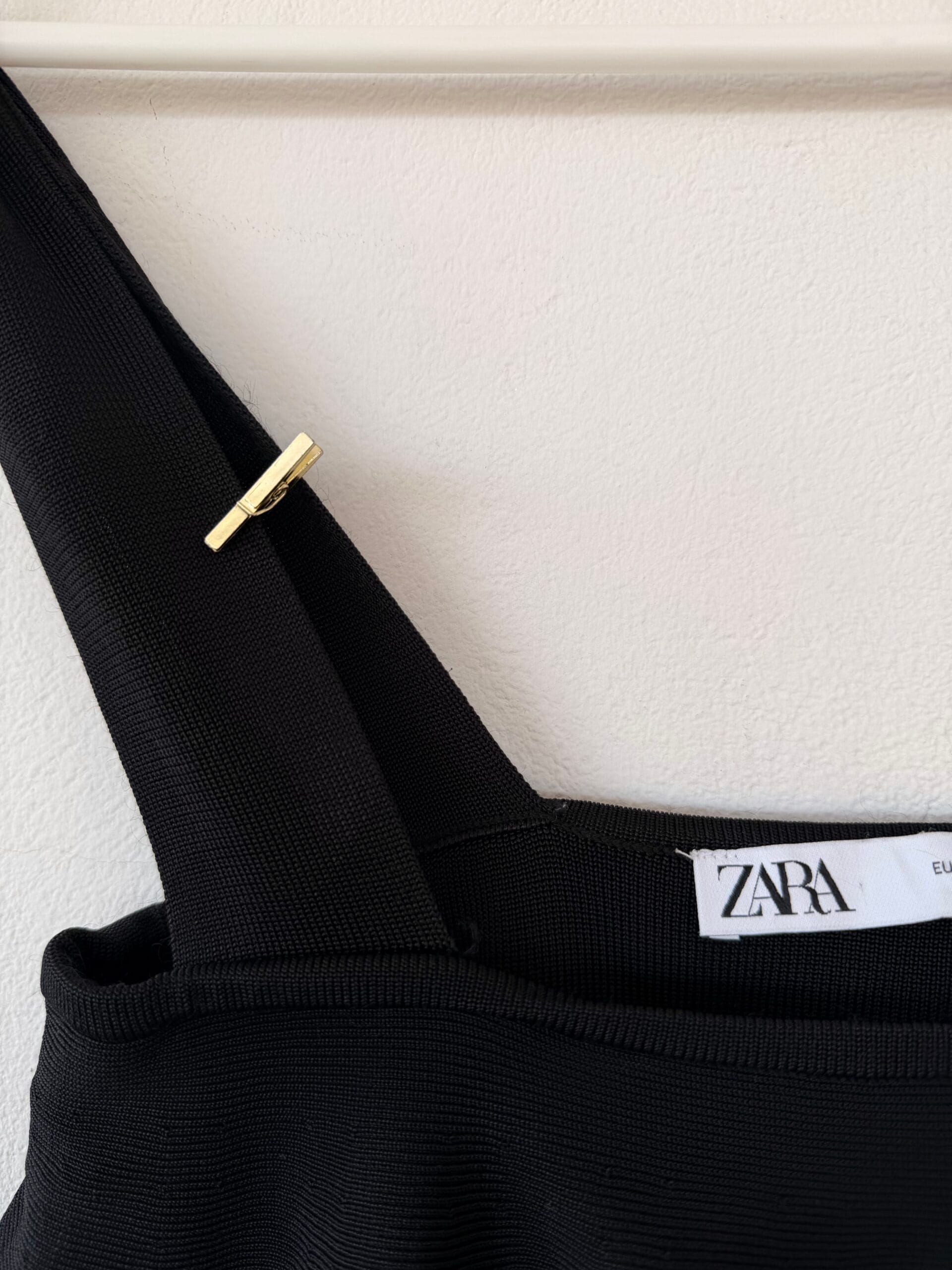 ZARA Black Ruffle Crop Top – Size S 2 ZARA Black Ruffle Crop Top – Size S - Image 2