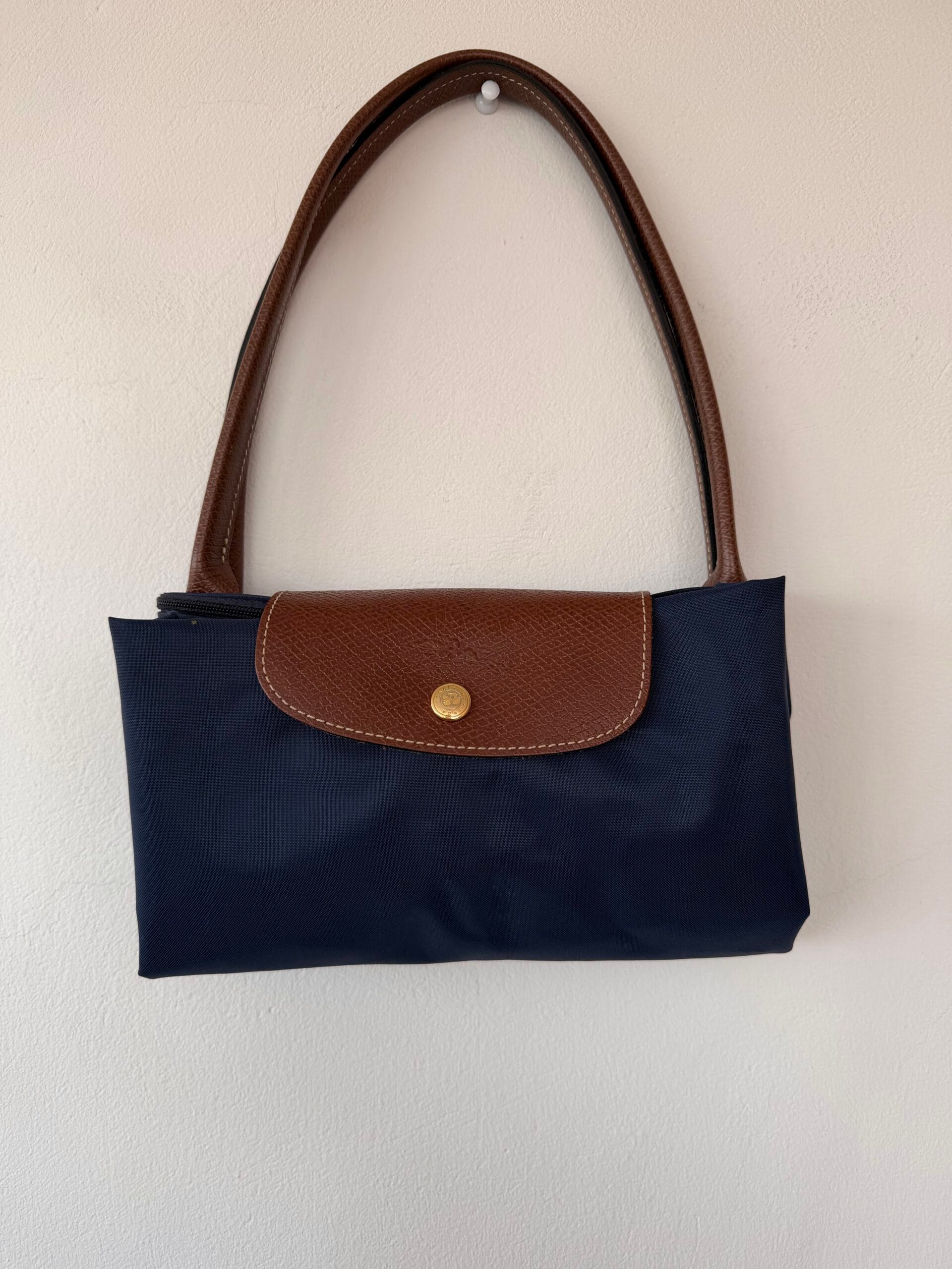 Authentic Longchamp Le Pliage Shoulder Bag – Navy 1 Authentic Longchamp Le Pliage Shoulder Bag – Navy