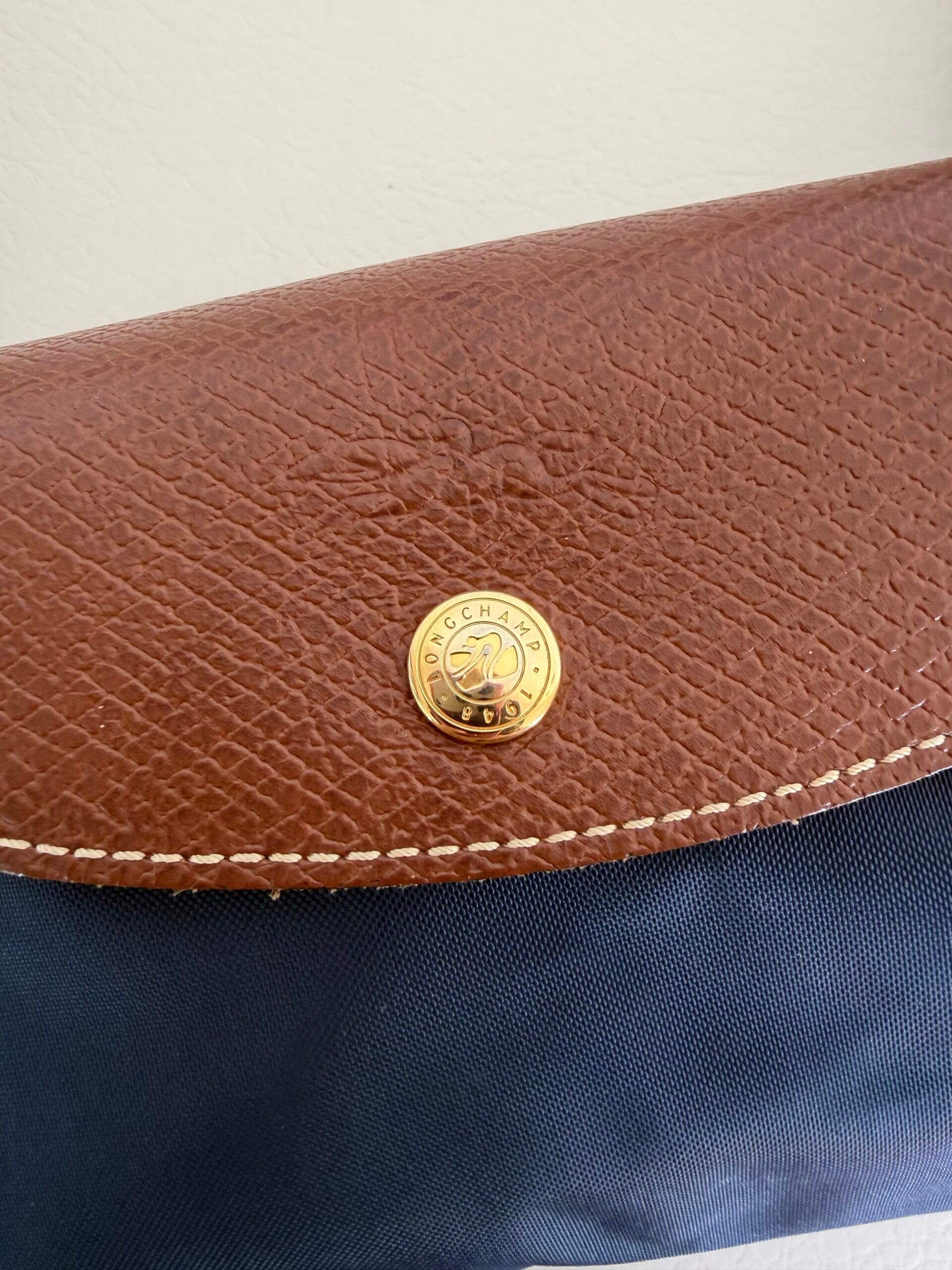 Authentic Longchamp Le Pliage Shoulder Bag – Navy 3 Authentic Longchamp Le Pliage Shoulder Bag – Navy - Image 3