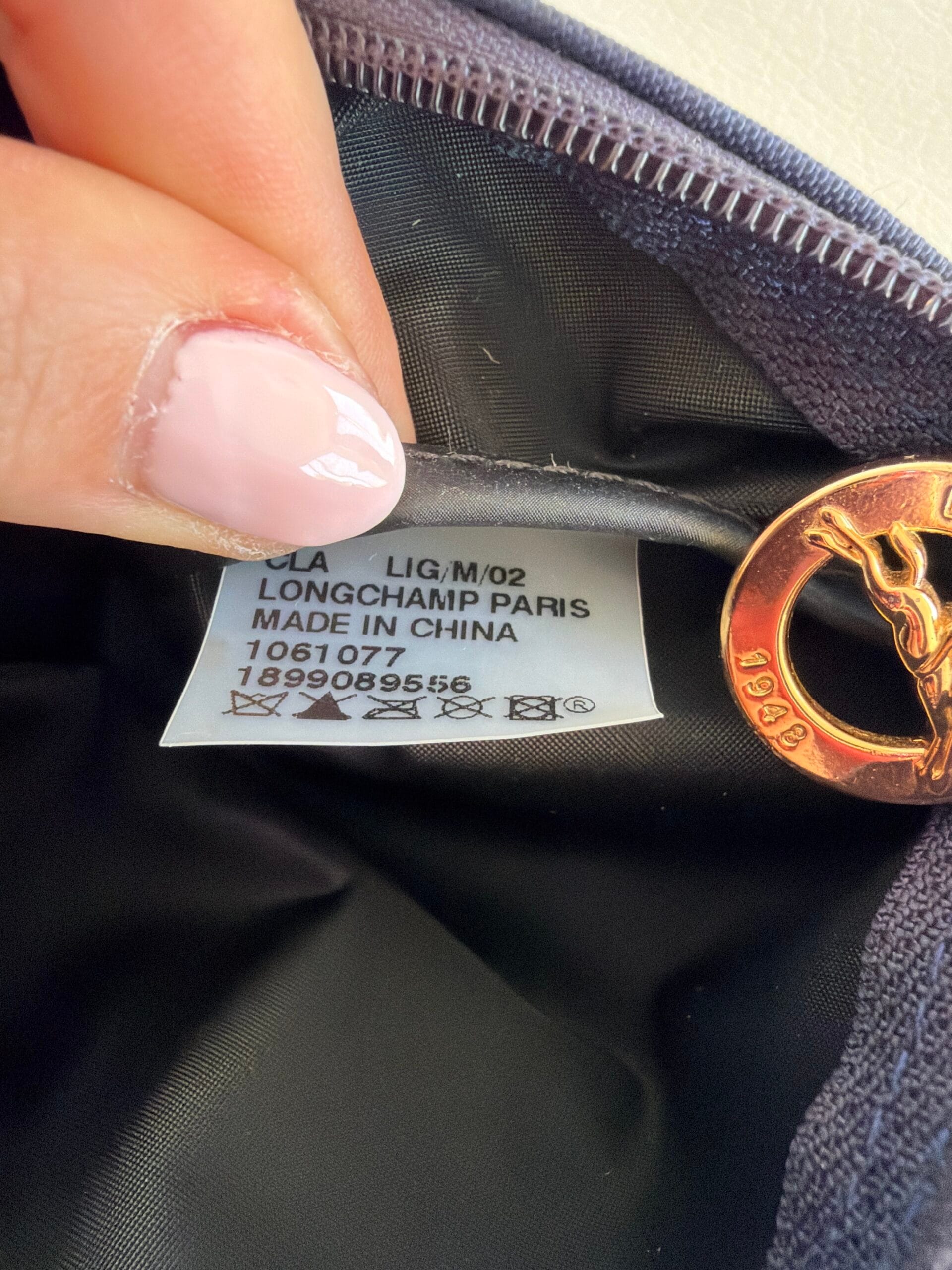 Authentic Longchamp Le Pliage Shoulder Bag – Navy 2 Authentic Longchamp Le Pliage Shoulder Bag – Navy - Image 2