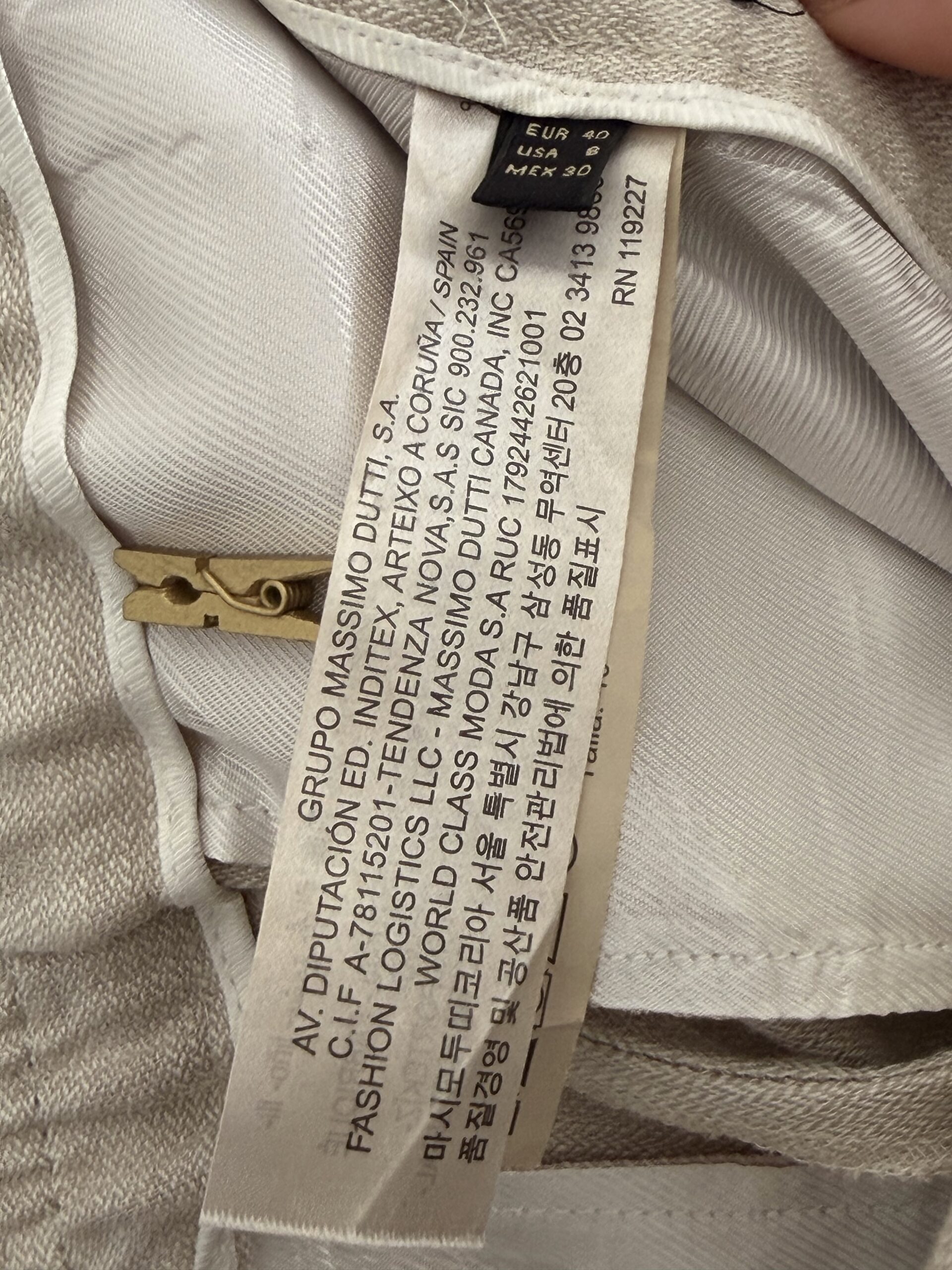 Massimo Dutti 100% Linen Pants – Premium Minimal Beige 3 Massimo Dutti 100% Linen Pants – Premium Minimal Beige - Image 3