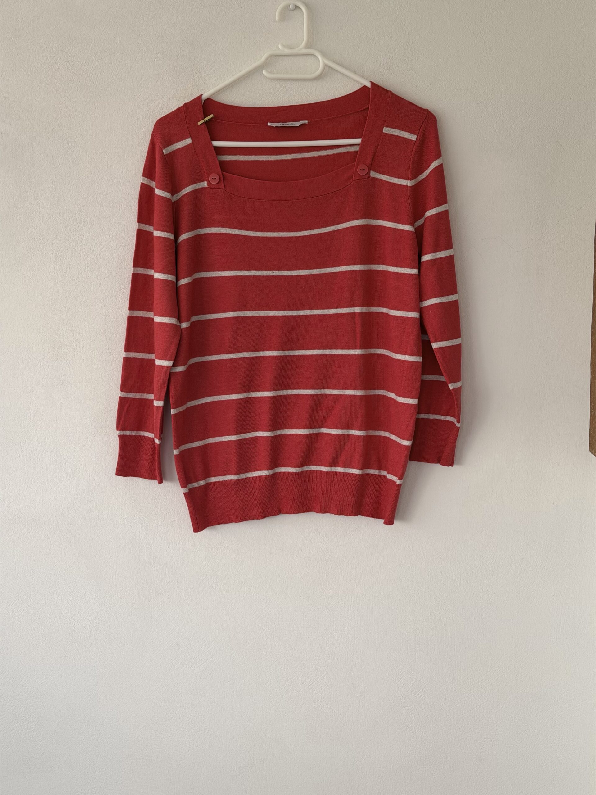 GEORGE Knit Top – EU 42 – Red Striped 1 GEORGE Knit Top – EU 42 – Red Striped