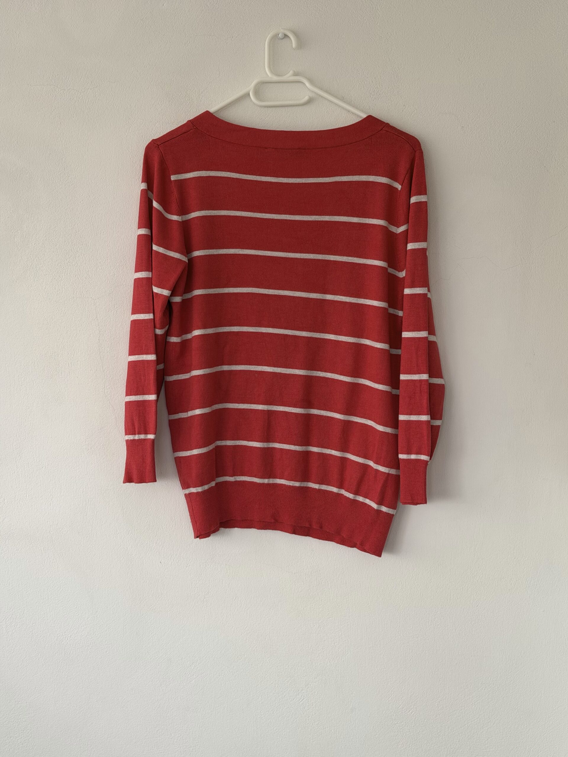 GEORGE Knit Top – EU 42 – Red Striped 4 GEORGE Knit Top – EU 42 – Red Striped - Image 4