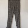 PRELOVED H&M Tailored Prince of Wales Trousers – Grey Check (EU 34)