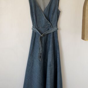 BSB Denim Wrap Dress with Belt – Midi (S)