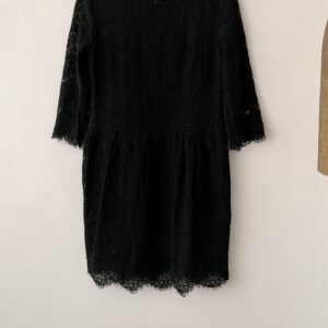 Suncoo Paris Μαύρο Mini Φόρεμα από Δαντέλα