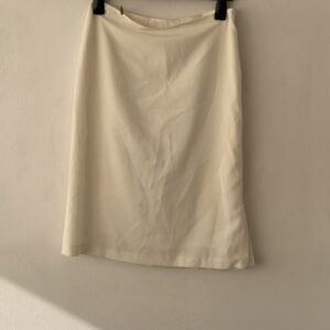 Ivory Boutique Midi Skirt with Tulle Detail