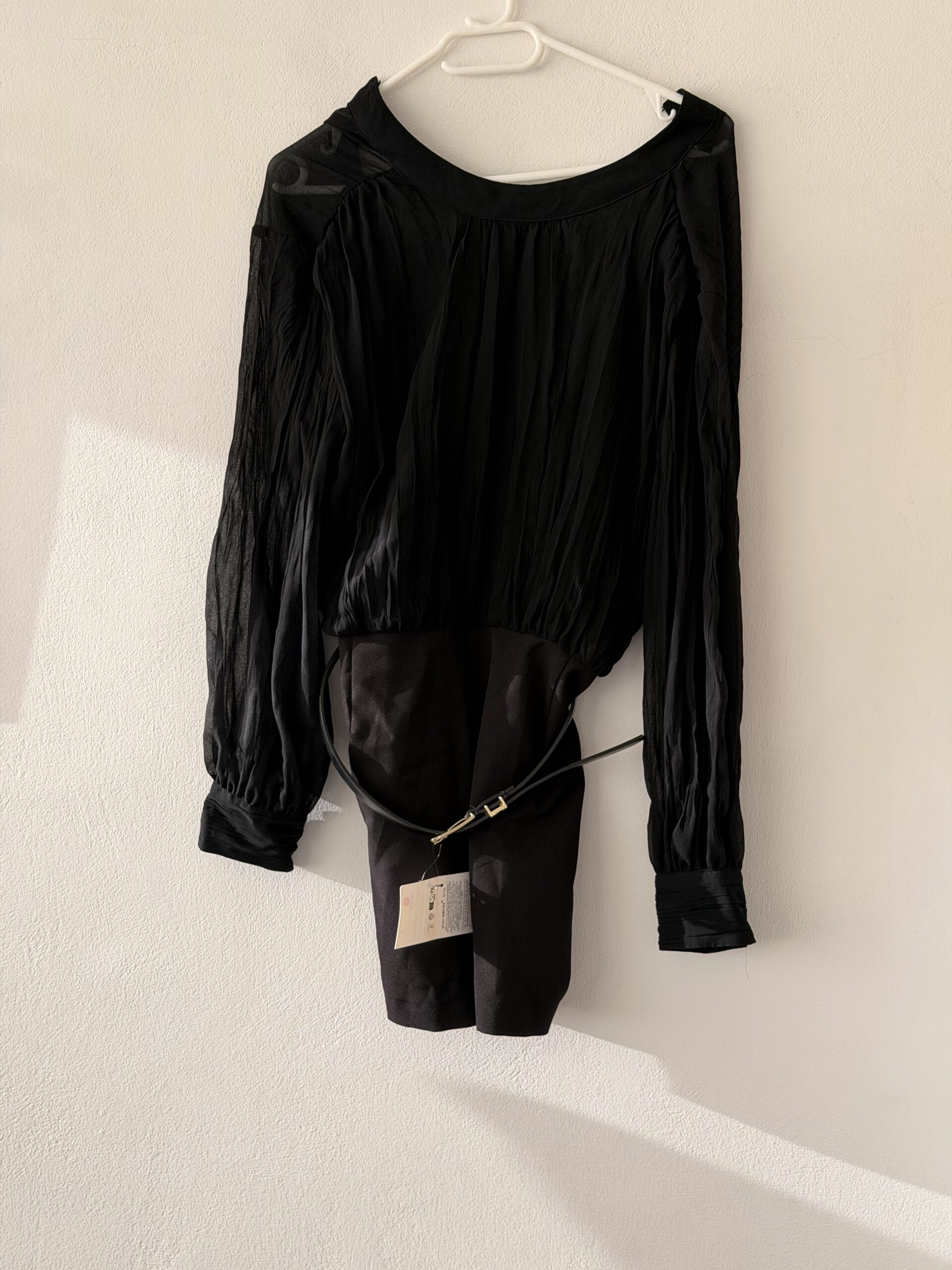 Zara Black Belted Sheer Sleeve Mini Playsuit – NEW WITH TAGS 8 Zara Black Belted Sheer Sleeve Mini Playsuit – NEW WITH TAGS - Image 8