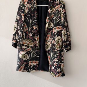 ZARA Tropical Botanical Statement Blazer S