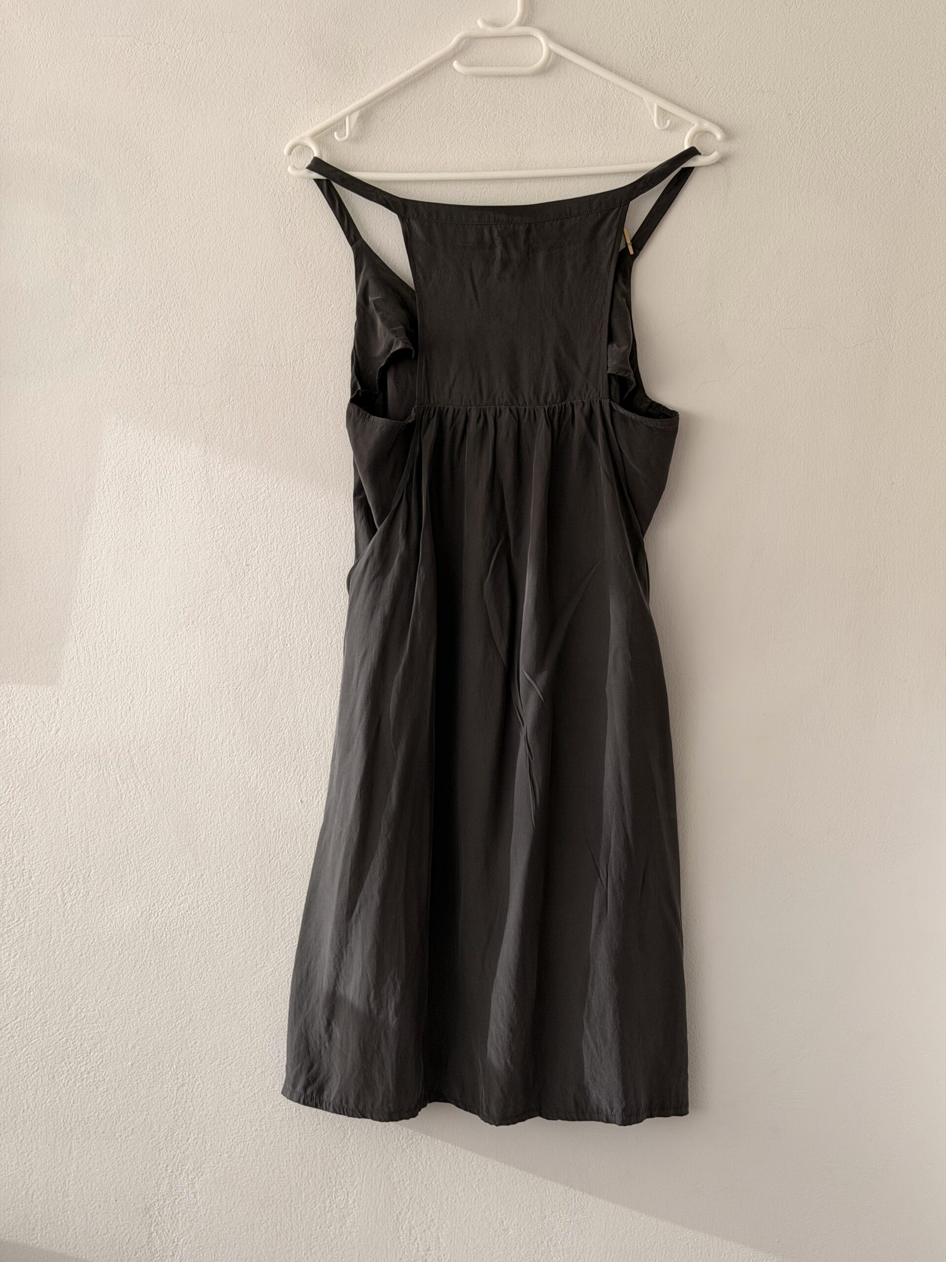 Hartford 100% Silk Charcoal Slip Dress – Parisian Luxury 5 Hartford 100% Silk Charcoal Slip Dress – Parisian Luxury - Image 5