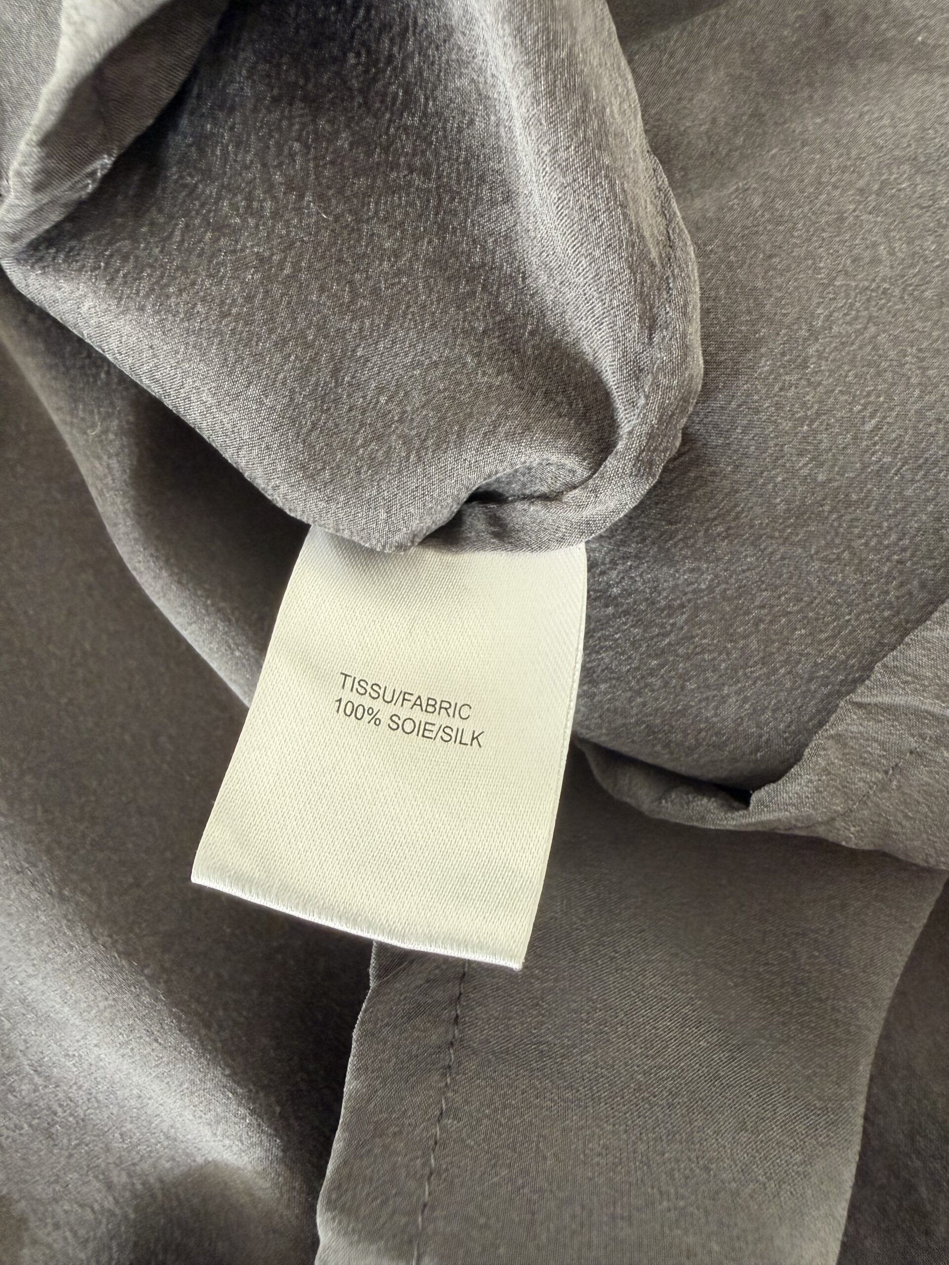 Hartford 100% Silk Charcoal Slip Dress – Parisian Luxury 2 Hartford 100% Silk Charcoal Slip Dress – Parisian Luxury - Image 2