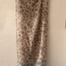 Luxury Leopard Print Pashmina Scarf in Dusty Blue & Sand Tones
