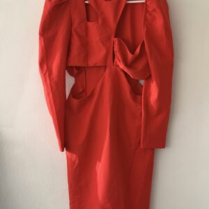 Trendyol Scarlet Cut-Out Power Dress