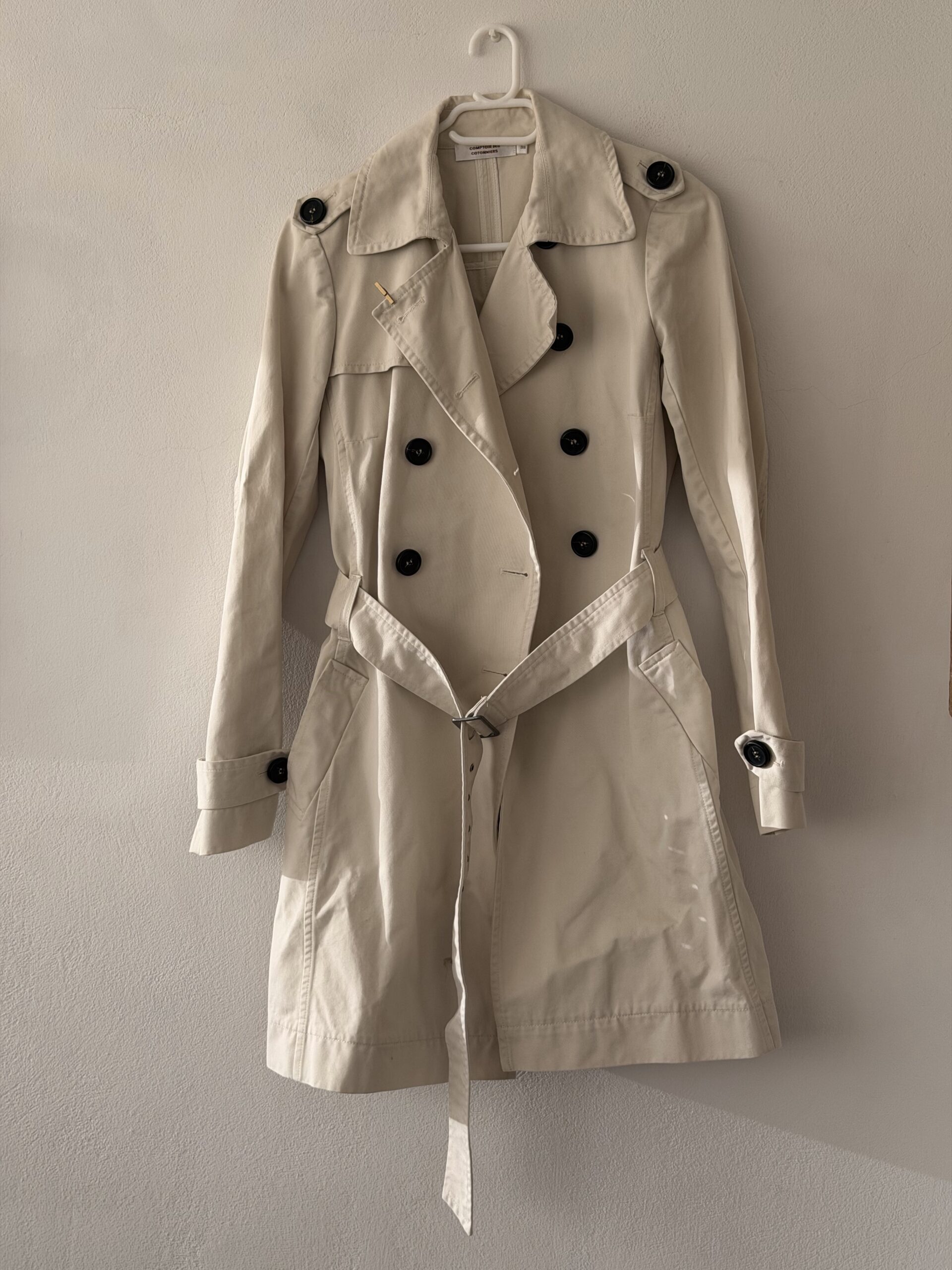 Comptoir des Cotonniers Parisian Beige Trench Coat 1 Comptoir des Cotonniers Parisian Beige Trench Coat