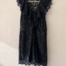 Alice by Temperley Navy Lace Couture Playsuit