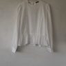 ZARA White Romantic Peplum Blouse with Pintuck Details