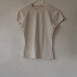 ZARA Soft Nude Second Skin Cotton Tee
