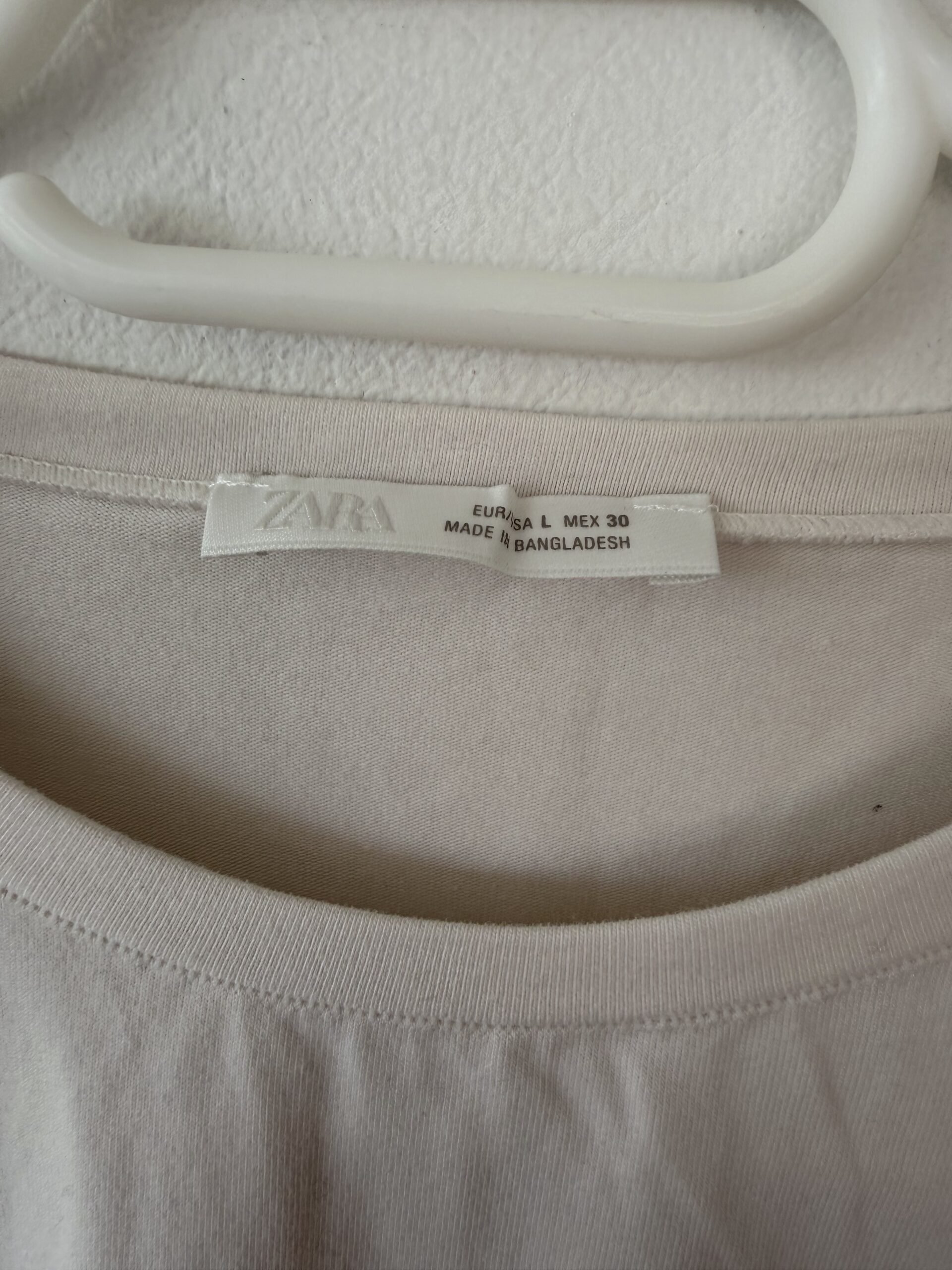 ZARA Soft Nude Second Skin Cotton Tee 6 ZARA Soft Nude Second Skin Cotton Tee - Image 6