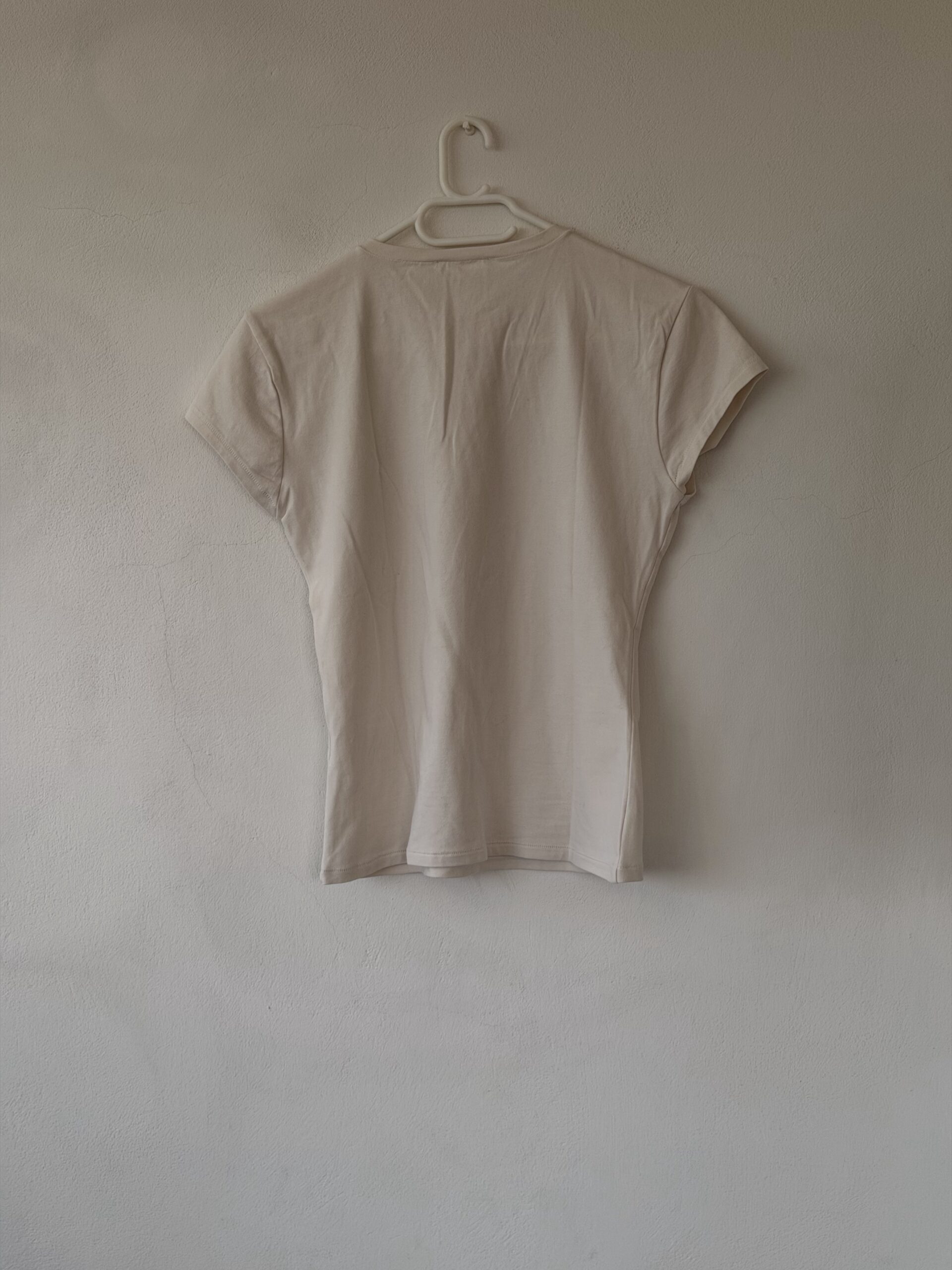 ZARA Soft Nude Second Skin Cotton Tee 4 ZARA Soft Nude Second Skin Cotton Tee - Image 4
