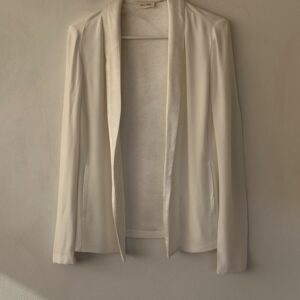 ✨ American Vintage Ivory Minimal Blazer Cardigan