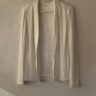 ✨ American Vintage Ivory Minimal Blazer Cardigan