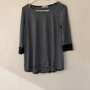 ⚓ Italian Navy Stripe Soft Top – Parisian Chic Edition